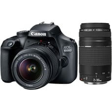 Canon EOS 4000D DSLR Camera with EF-S 18-55mm III + EF 75-300mm III Starter Kit Canon EOS 4000D DSLR Camera with EF-S 18-55mm III + EF 75-300mm III Starter Kit