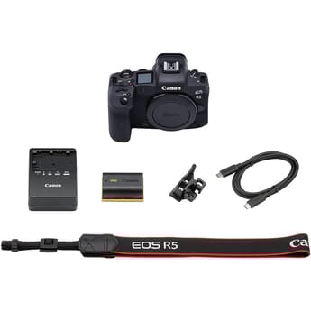 Canon EOS R5 Full-Frame Mirrorless Camera + RF 24-105mm f/4L IS USM Lens