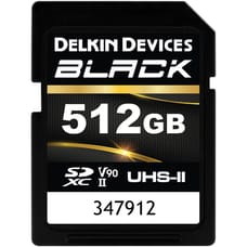 Delkin Devices Rugged Black 512GB UHS-II SDXC Memory Card (300MB/s) Delkin Devices Rugged Black 512GB UHS-II SDXC Memory Card (300MB/s)