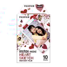 Fujifilm Instax Mini Instant Film Heart Sketch (10 Pack)