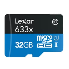 Lexar 633X 32GB MicroSDHC Memory Card (100MB/s)