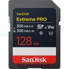 SanDisk Extreme PRO 128GB SD UHS-II Memory Card (300MB/s) 