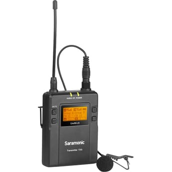 Saramonic UwMic9 Camera-Mount Wireless Omni Lavalier Microphone System - 514 to 596 MHz