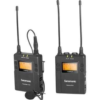 Saramonic UwMic9 Camera-Mount Wireless Omni Lavalier Microphone System - 514 to 596 MHz