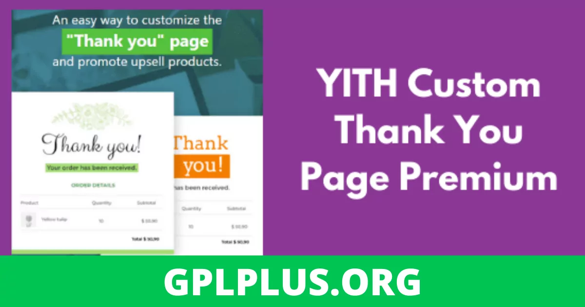 YITH WooCommerce Custom Thank You Page v1.9.0 Premium GPL