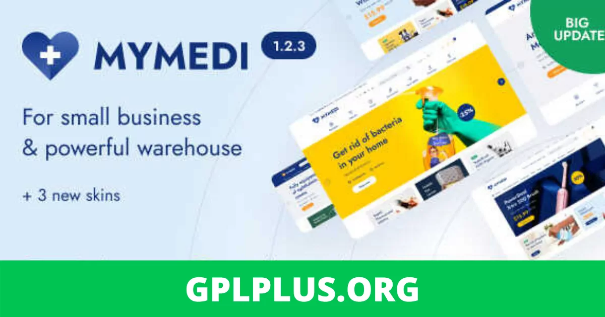 MyMedi Theme GPL v1.2.7 – Responsive WooCommerce WordPress Medical Website