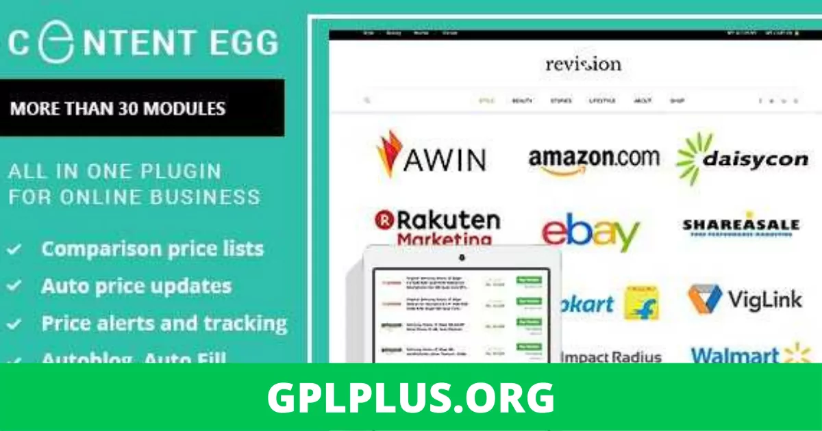 Content Egg Pro GPL v10.1.1 – All in one plugin for Affiliate, Price Comparison, Deal sites
