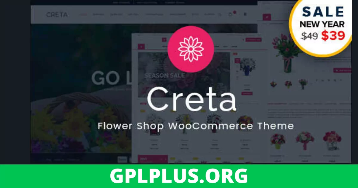 Creta Theme GPL v5.7 – Flower Shop WooCommerce WordPress Websites