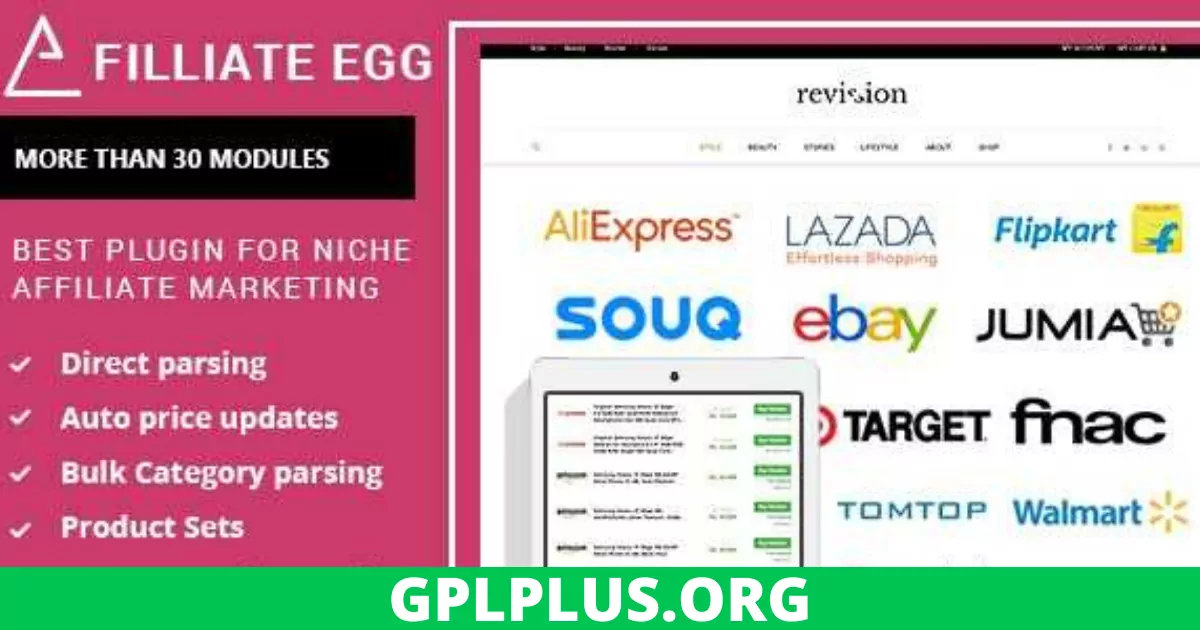 Affiliate Egg GPL v10.3.4 – Niche Affiliate Marketing WordPress Plugin