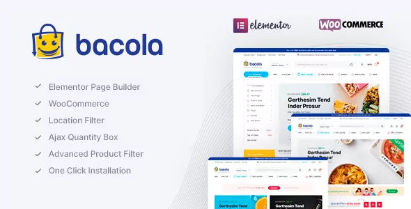 Bacola Theme GPL v1.1.5 – Grocery Store And Food Ecommerce Theme