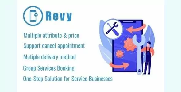 Revy GPL v1.10 – WordPress booking system for repair service industries