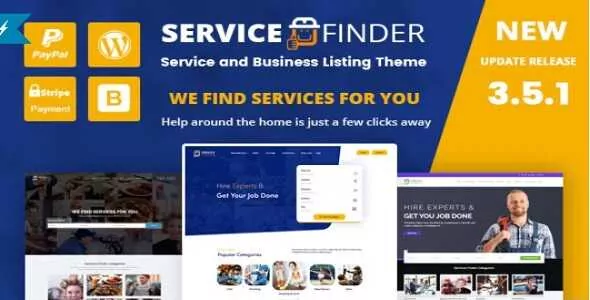 Service Finder GPL v3.5.1 – Provider and Business Listing WordPress Websites