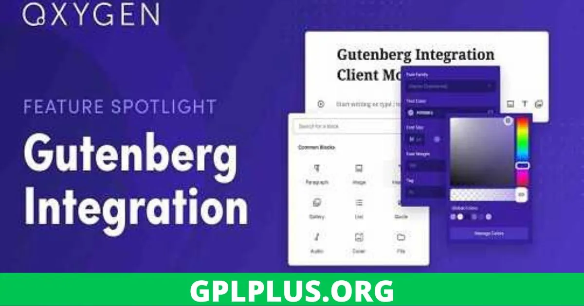 Oxygen Gutenberg Integration GPL v1.4.3