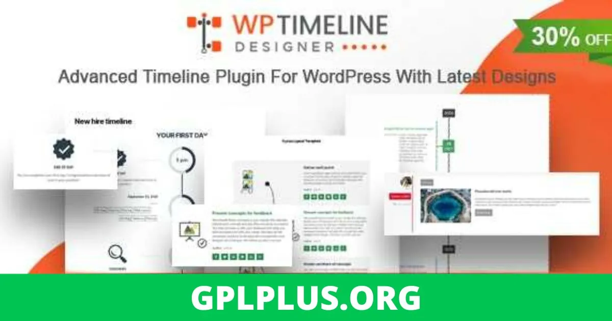 WP Timeline Designer Pro GPL