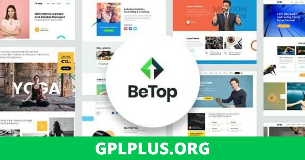 BeTop Theme GPL v1.1.1 – WordPress Theme for Business, Yoga, GYM, Fitness, Health & Life Coach Website