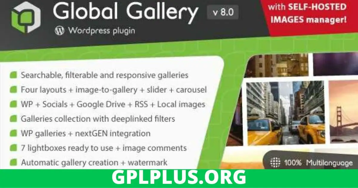 Global Gallery GPL v8.2.5 – WordPress Responsive Gallery