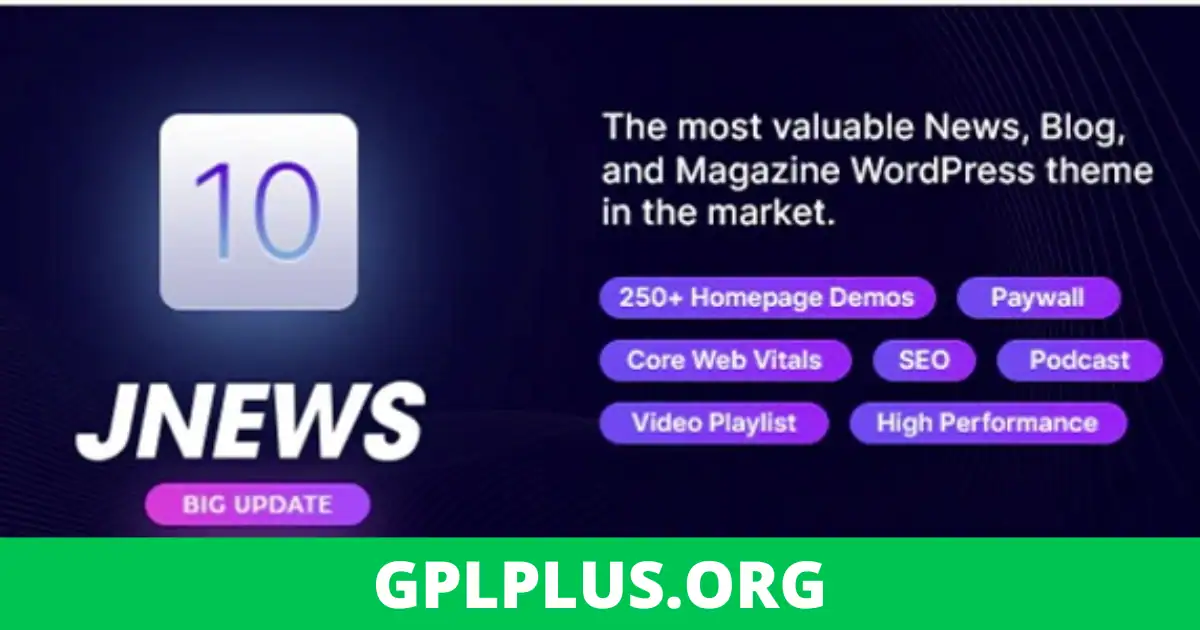 JNews Theme GPL v10.7.9 – WordPress Newspaper Magazine Blog AMP