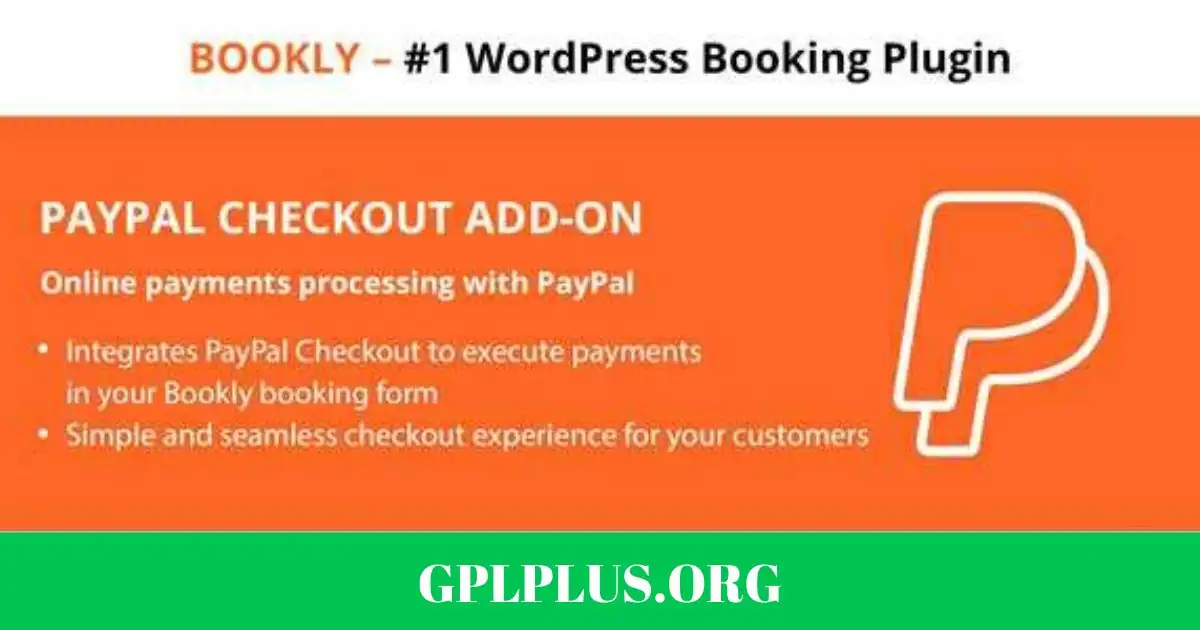 Bookly PayPal Checkout Addon GPL