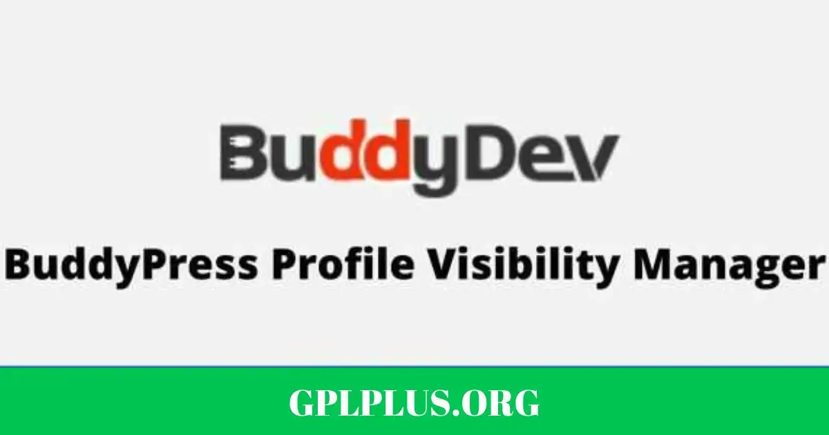 BuddyPress Profile Visibility Manager GPL