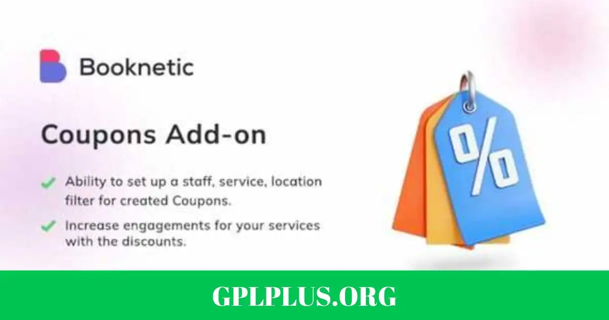 Coupons for Booknetic Addon GPL