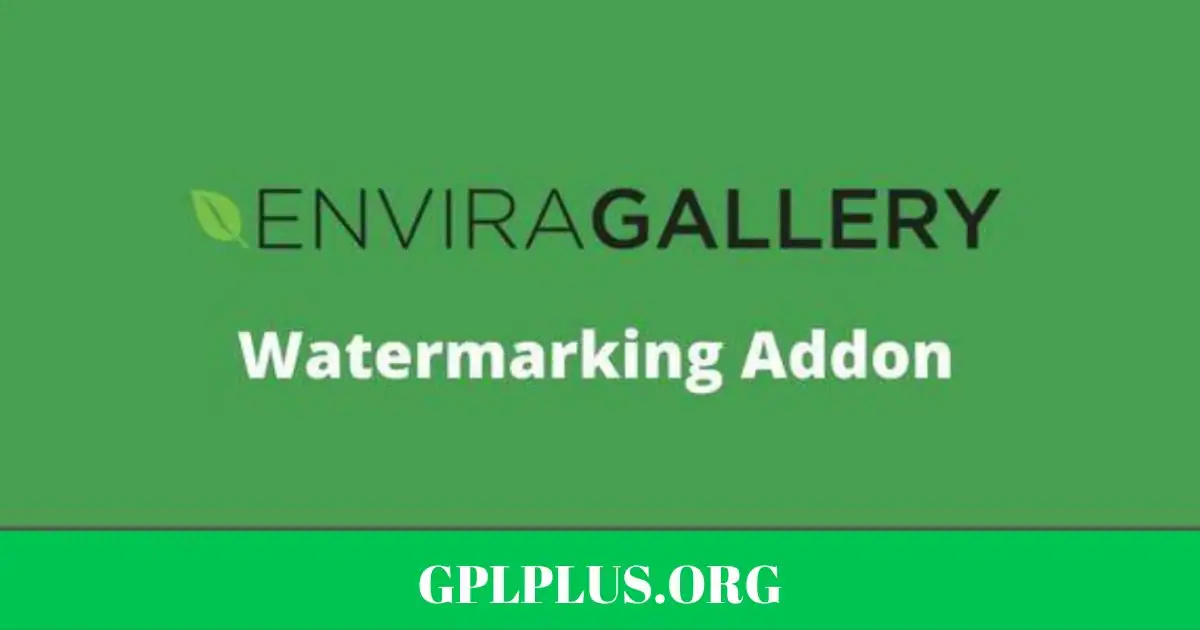 Envira Gallery Watermarking Addon GPL