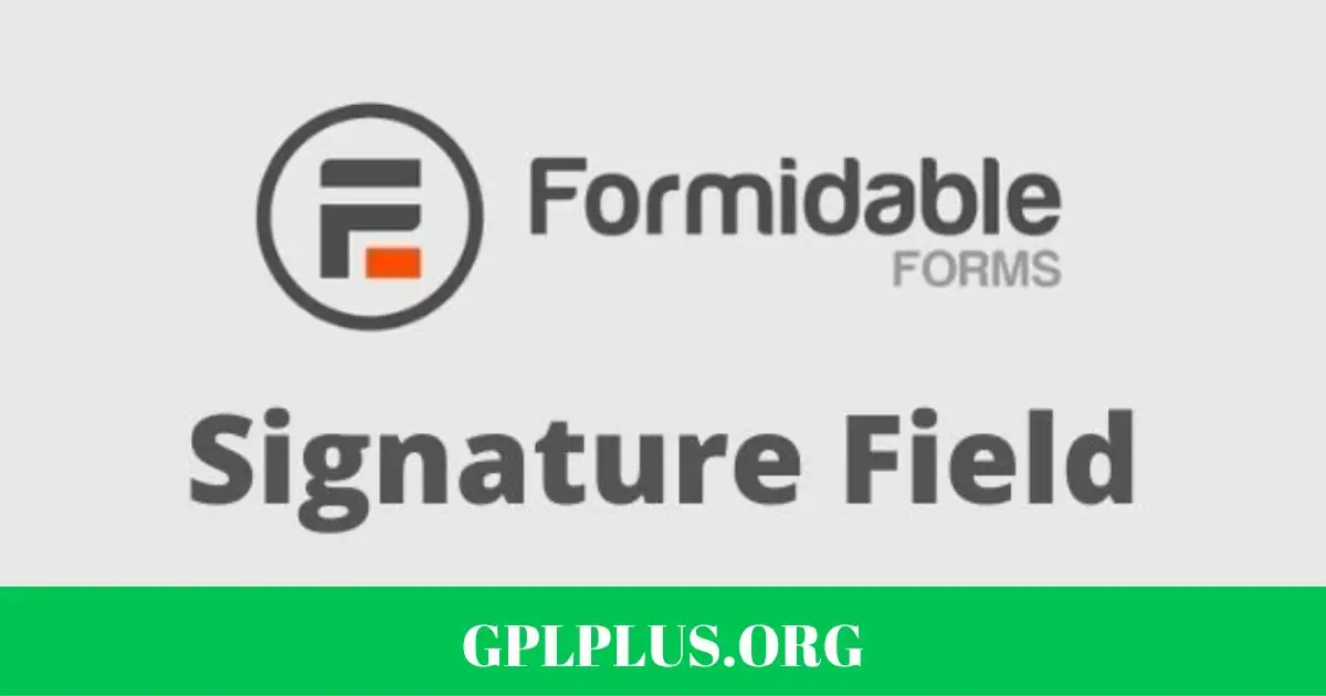 Formidable Signature field GPL