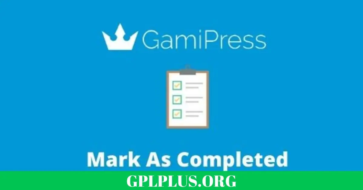 GamiPress Mark As Completed
