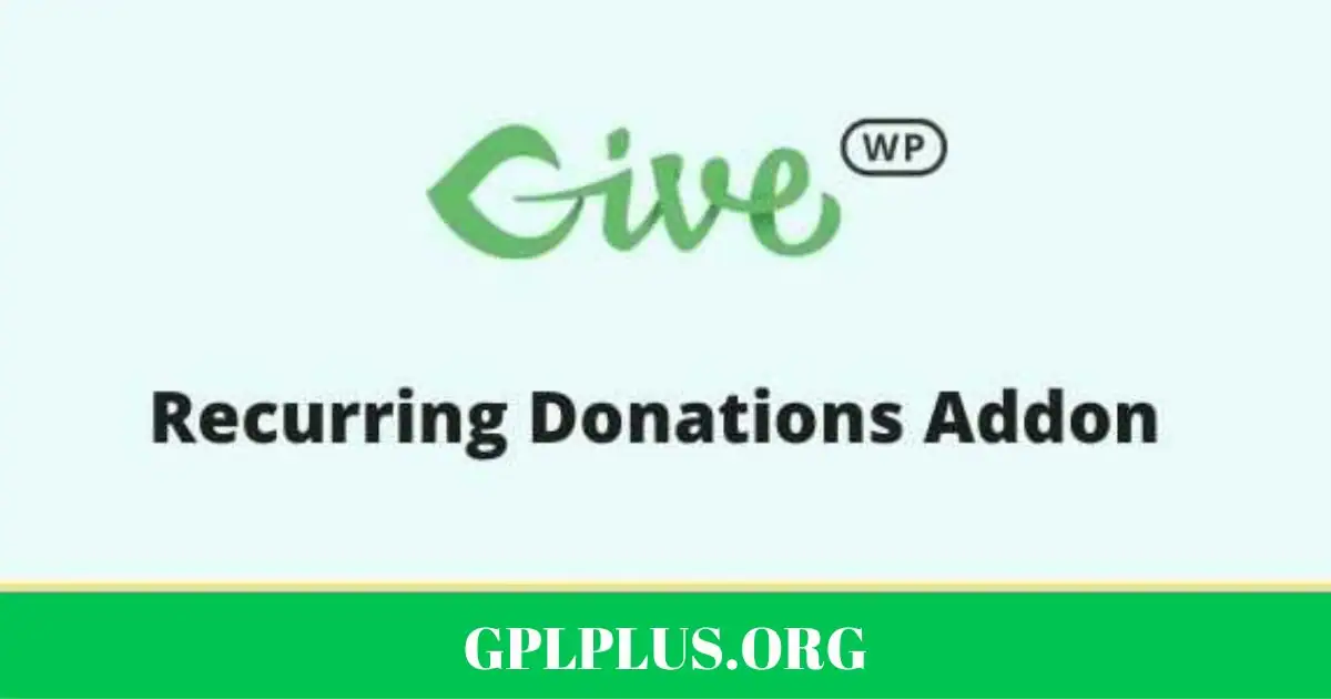 GiveWP Recurring Donations GPL