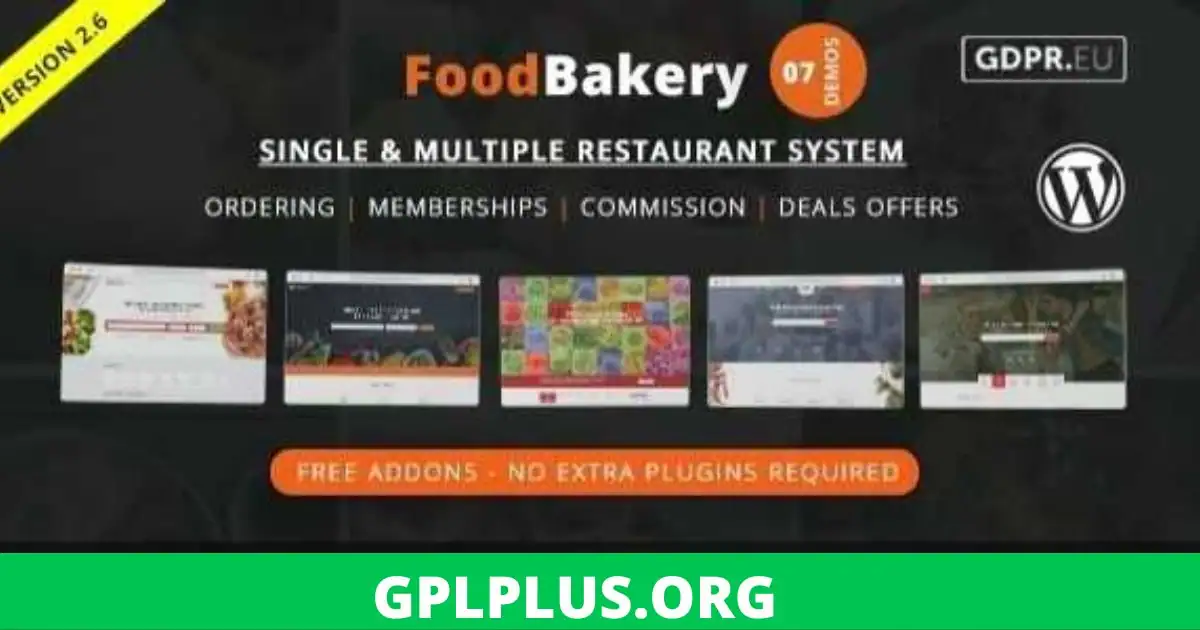 FoodBakery Theme GPL