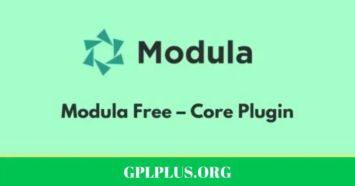 Modula Free Core Plugin GPL