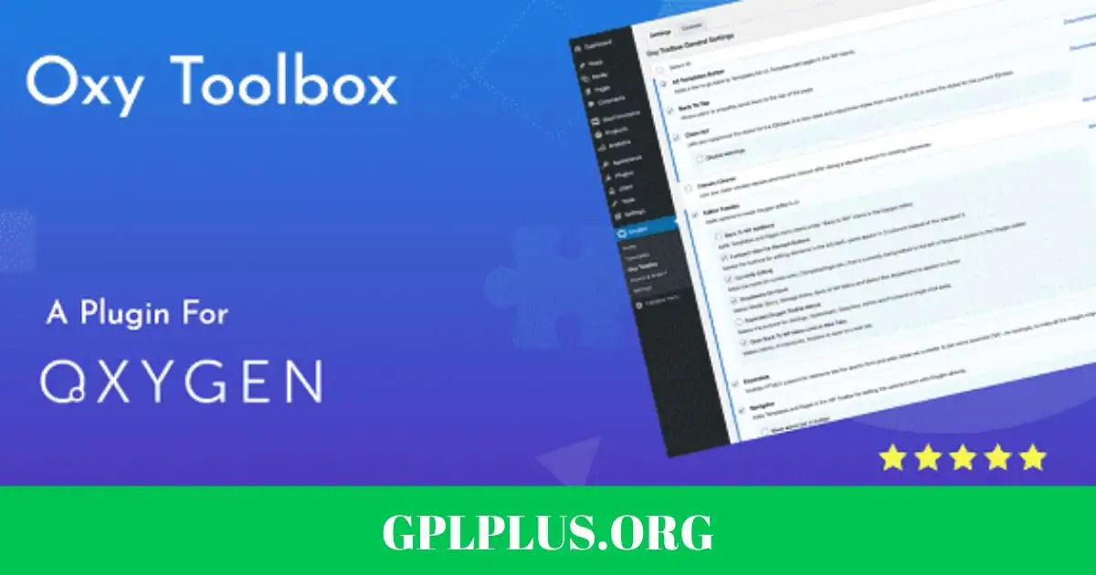 Oxy Toolbox GPL