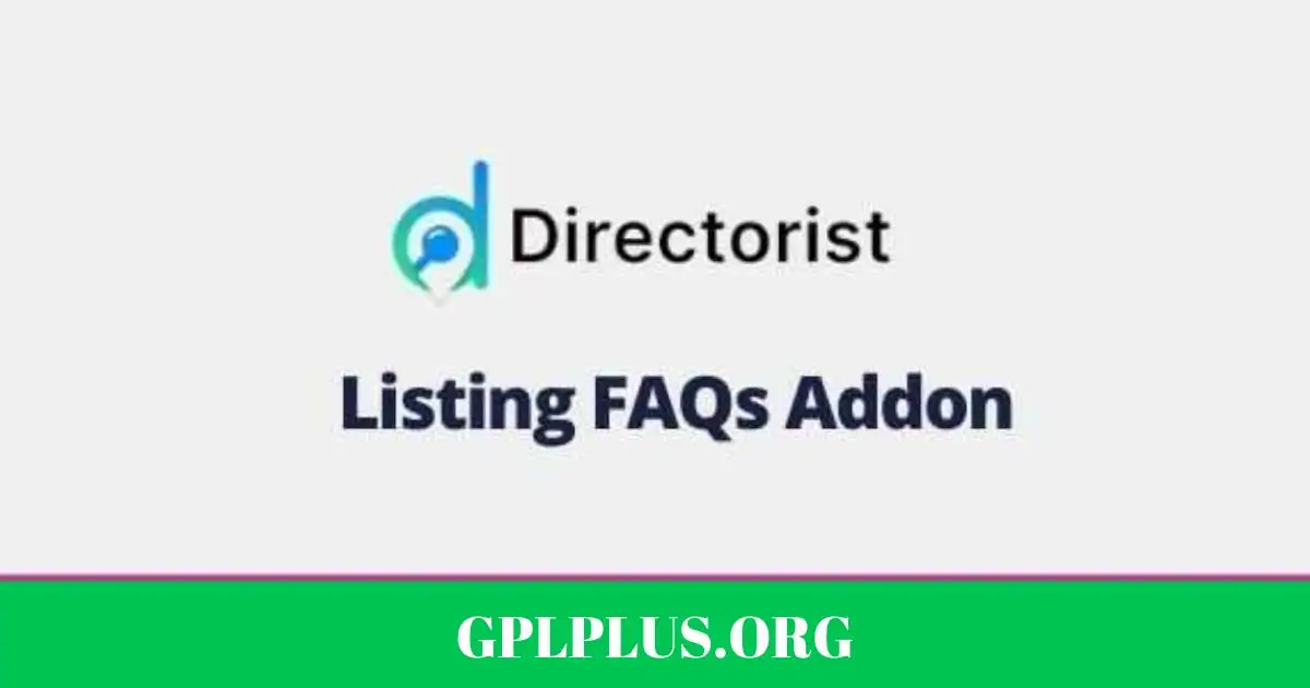 Directorist Listing FAQs GPL