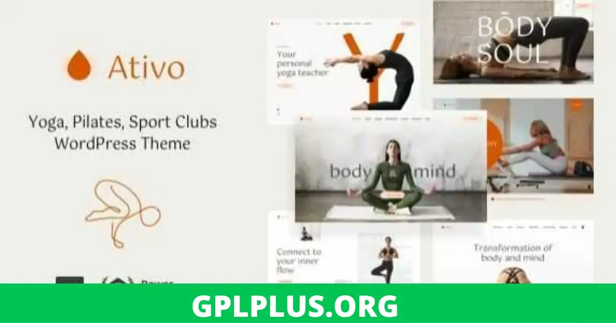 Ativo Pilates Yoga WordPress Theme GPL
