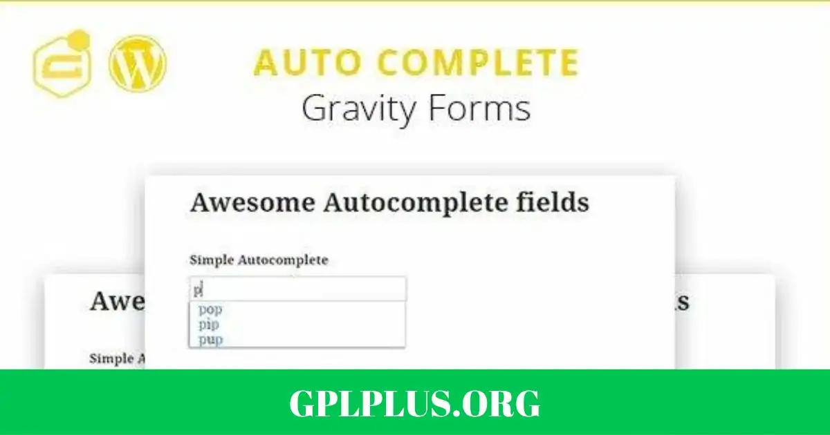 Gravity Forms Autocomplete GPL