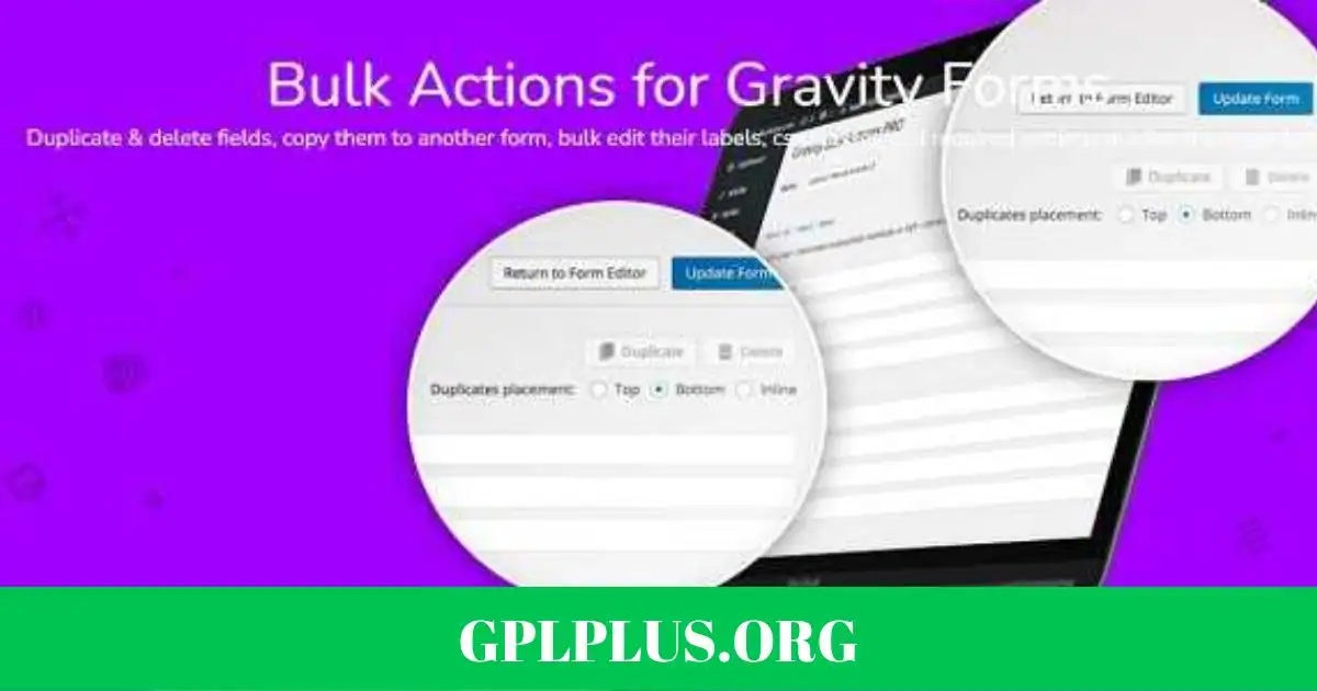 Gravity Forms Bulk Actions Pro Addon GPL