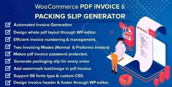 WooCommerce PDF Invoice Packing Slip Generator gpl 1 1